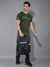 Greenlands 33L Zipster Laptop Backpack | 3 Large Compartments, Fits Up to 17" Laptop | Perfect for Office, School, Travel & Hiking | Unisex (Navy)