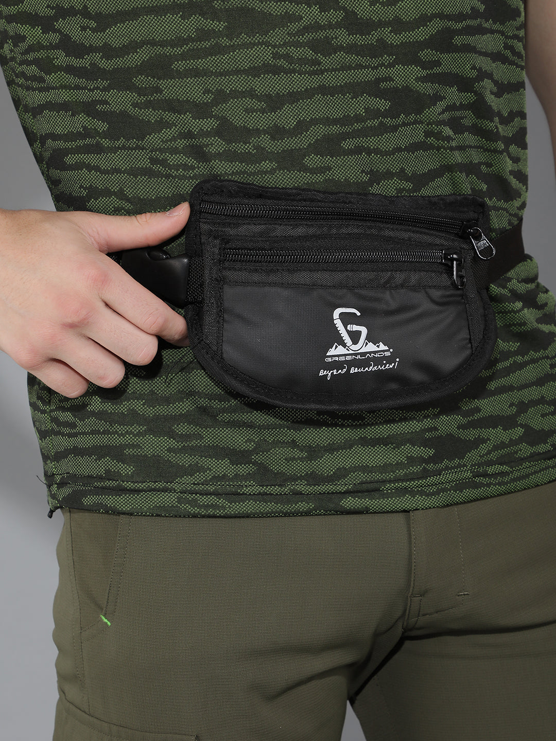 GREENLANDS Travel Waistpouch Black