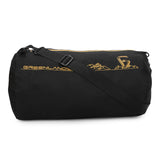 Greenlands Barrel Gym Bag with Detachable Sling Strap | Water-Resistant Duffel | Black