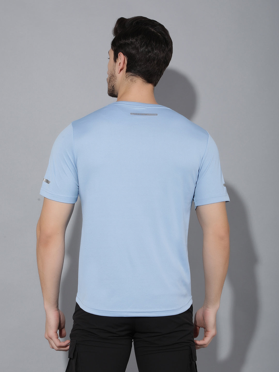 GREENLANDS T-Shirt GNL HS KNIT R Sky Blue