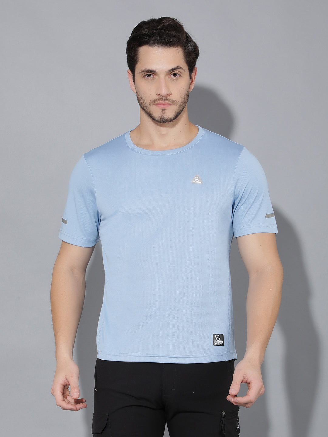 GREENLANDS T-Shirt GNL HS KNIT R Sky Blue