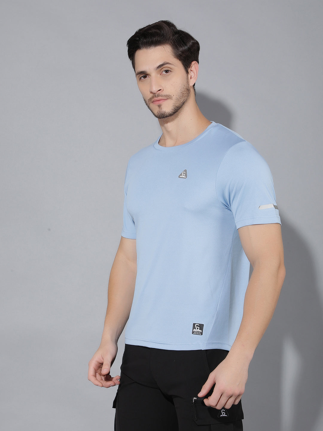 GREENLANDS T-Shirt GNL HS KNIT R Sky Blue