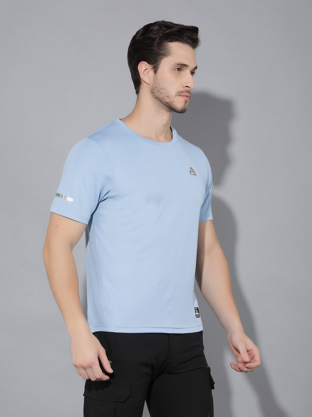 GREENLANDS T-Shirt GNL HS KNIT R Sky Blue