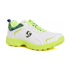 SG Savage Stud Shoe: Dynamic Royal Blue & Lime Cricket Footwear