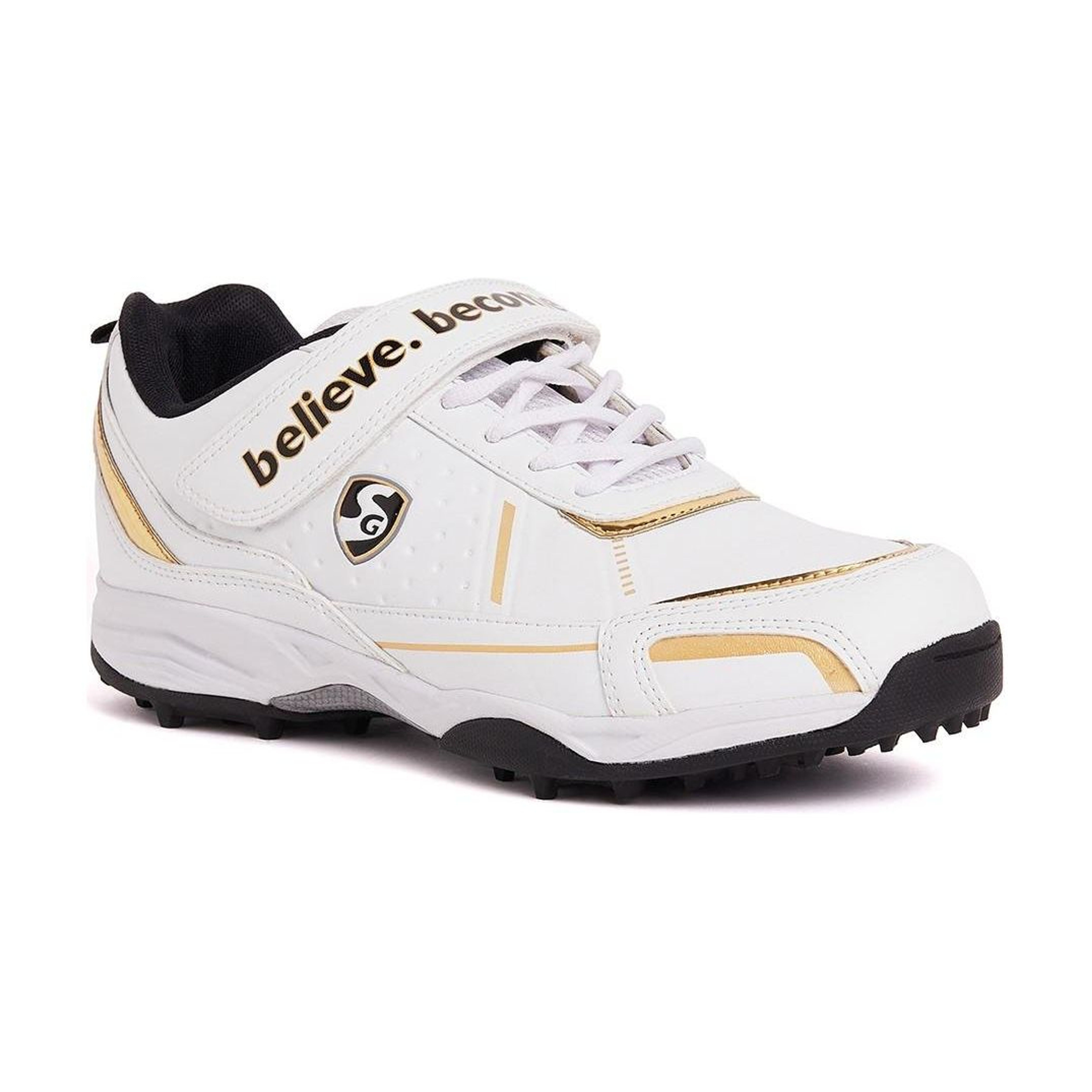 SG CENTURY 5.0 Cricket Shoe for Ultimate Performance - White/Gold