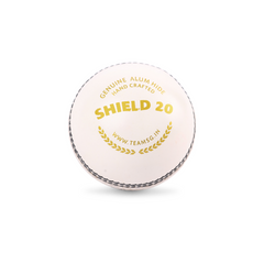 SG Shield 20 White Cricket Leather Ball