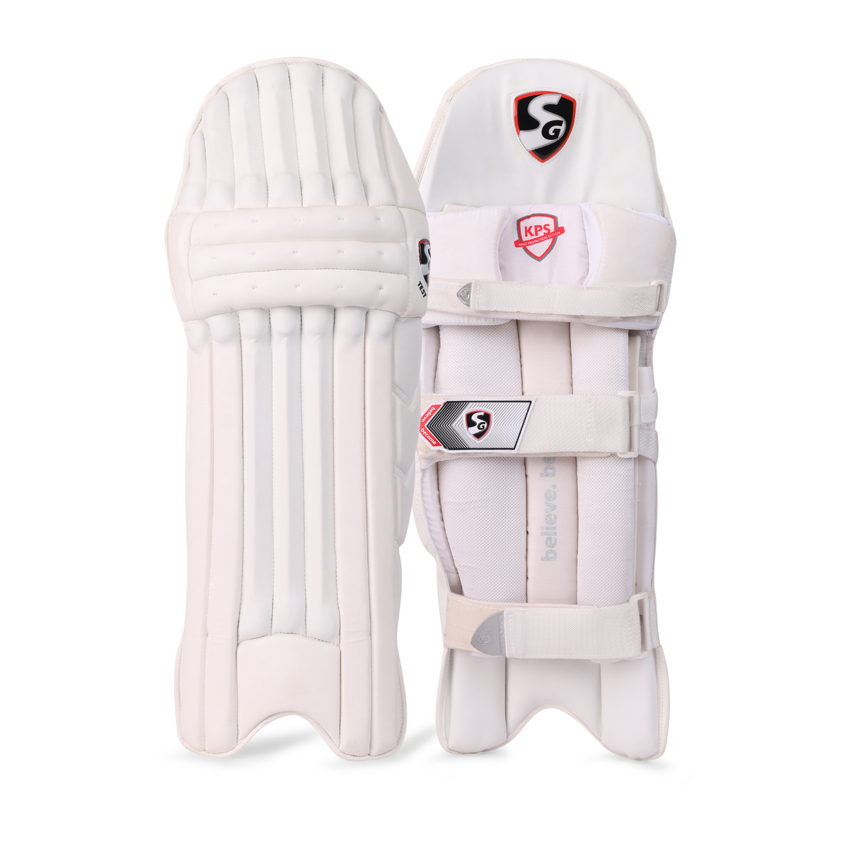 SG  Test White Cricket Batting Legguard (Batting Pad)