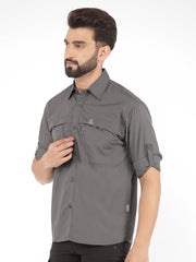 GREENLANDS Shirt GNL QUADRA ASH