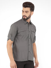 GREENLANDS Shirt GNL QUADRA ASH