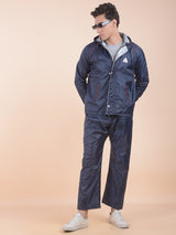 Greenlands Waterproof Rain Suit for Men & Women | Hooded Rain Jacket & Trouser Set | Reversible | Navy