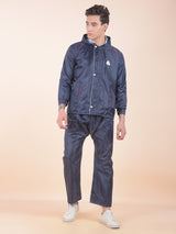 Greenlands Waterproof Rain Suit for Men & Women | Hooded Rain Jacket & Trouser Set | Reversible | Navy
