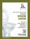 Greenlands Hygiene Toilet Seat Covers | Biodegradable, Flushable | Pack of 20 – Travel Essential