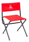 Greenlands Foldable Camping Chair – Mild Steel, Red | Portable Outdoor Folding Chair for Camping & Travel