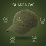 Greenlands Quadra Sports Cap - Olive | Structured Adjustable Cap for Outdoor, Trekking & Casual Wear