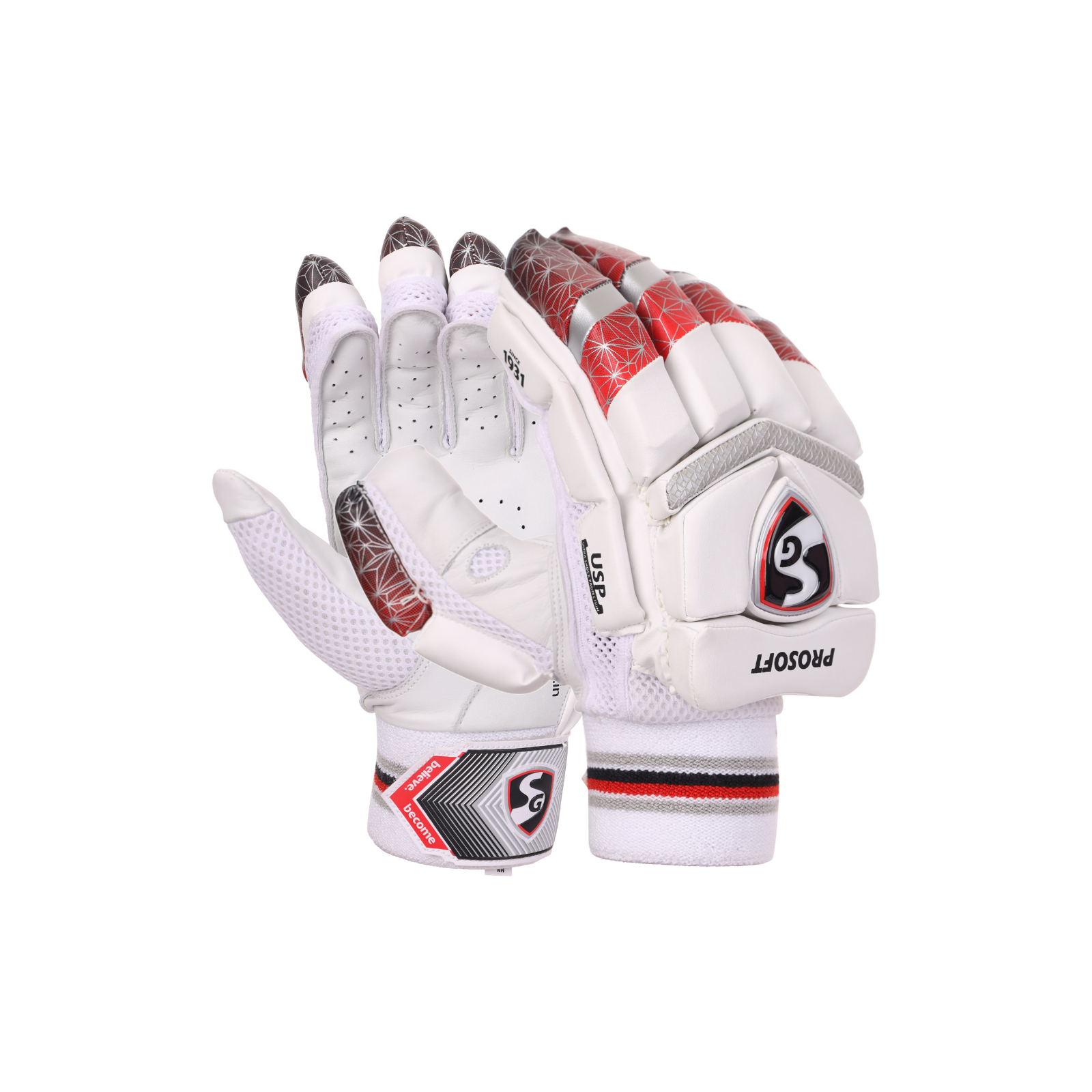 SG Prosoft® Batting Gloves High Quality Leather Palm