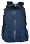 Greenlands 42L Quad Backpack with 17.3" Laptop padded sleeve | Attached Rain Cover | Lightweight bag with 3 Large Compartments | Ideal for School, College, Office & Travel | Navy