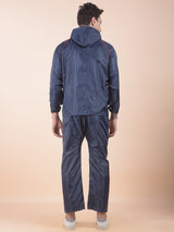 Greenlands Waterproof Rain Suit for Men & Women | Hooded Rain Jacket & Trouser Set | Reversible | Navy