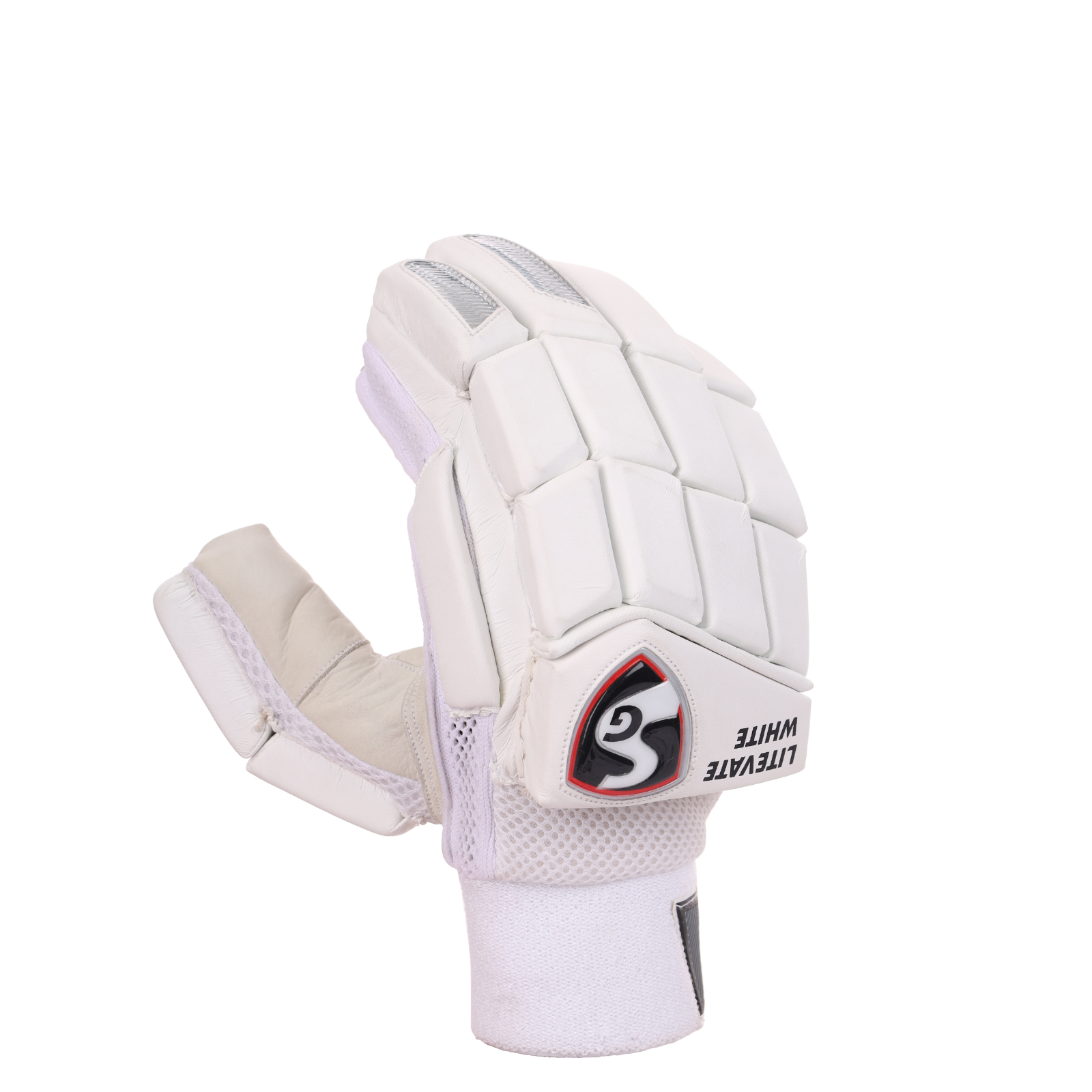 SG Litevate White Batting Gloves