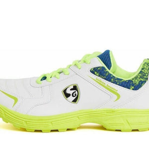 SG Savage Stud Shoe: Dynamic Royal Blue & Lime Cricket Footwear