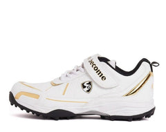 SG CENTURY 5.0 Cricket Shoe for Ultimate Performance - White/Gold