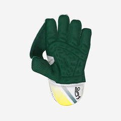 W K Gloves Kookaburra Pro Players Wht/Green/Ylw