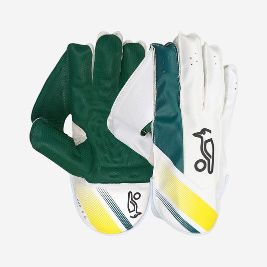 W K Gloves Kookaburra Pro 3 0 Green/Gold