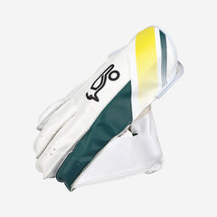 W K Gloves Kookaburra Pro 3 0 Green/Gold