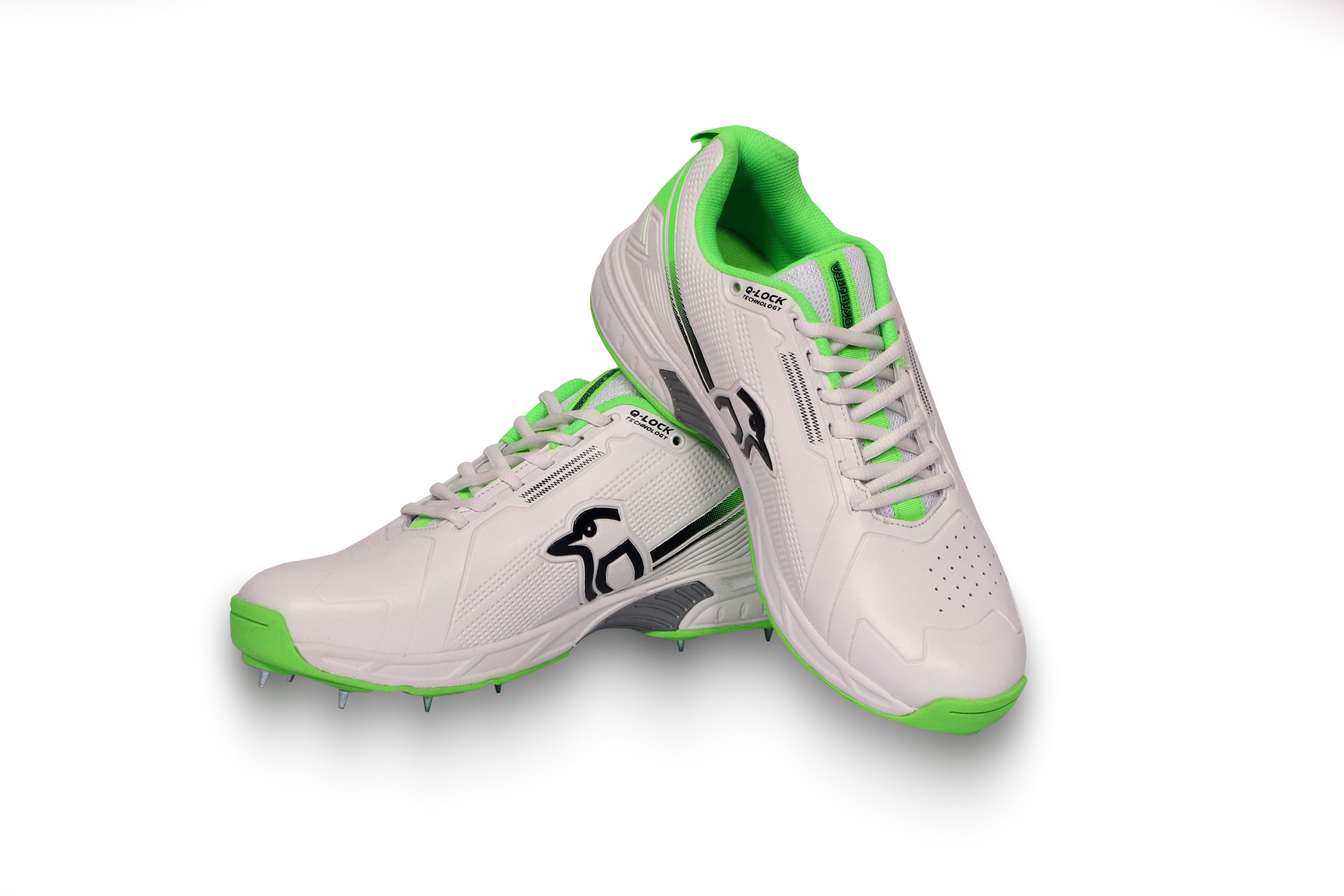 Kookaburra Spike Cricket Shoe PRO 3.0 (Green/White)