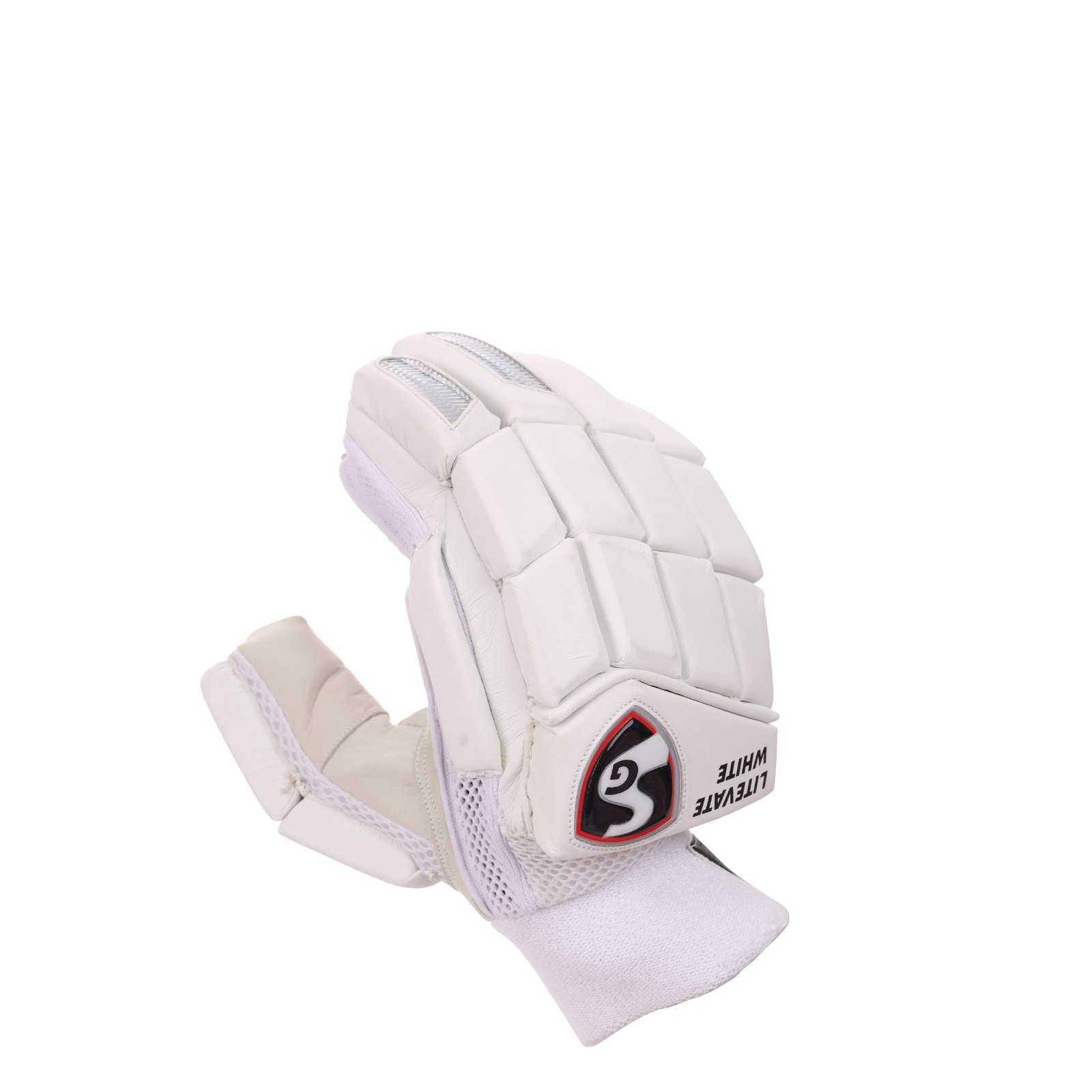 SG Litevate White Batting Gloves