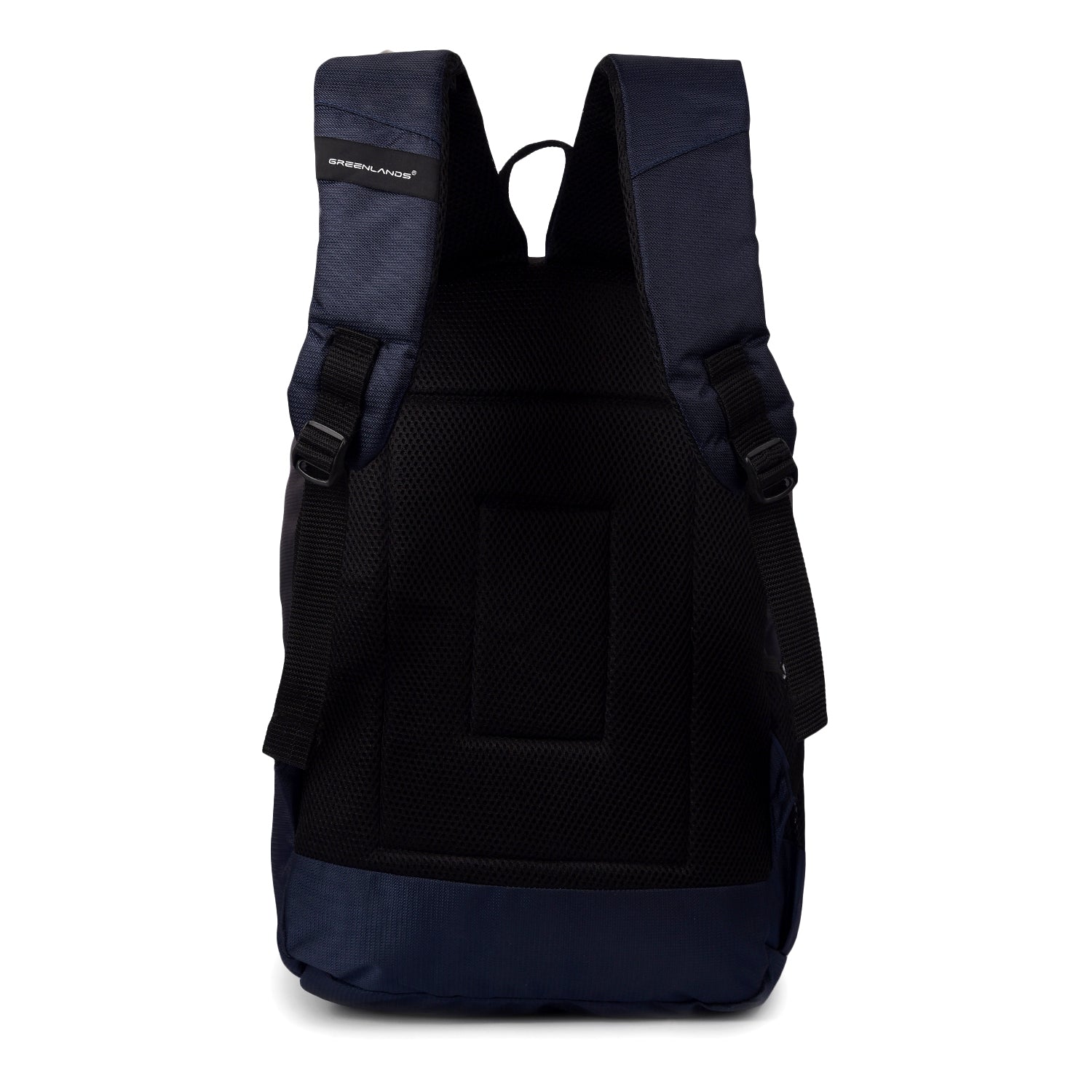 Greenlands 29L Stria Lightweight Backpack (Grey/Navy) | S-Curved Shoulder Straps & Spacious Compartment | Ideal for Men & Women | Perfect for Travel, School & Office