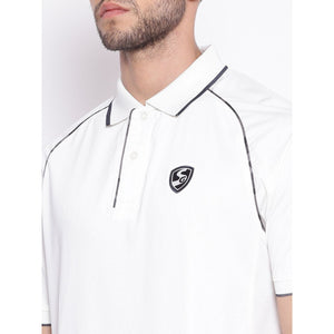 SG SAVAGE 2.0 Half Sleeve Cricket Shirt Whites