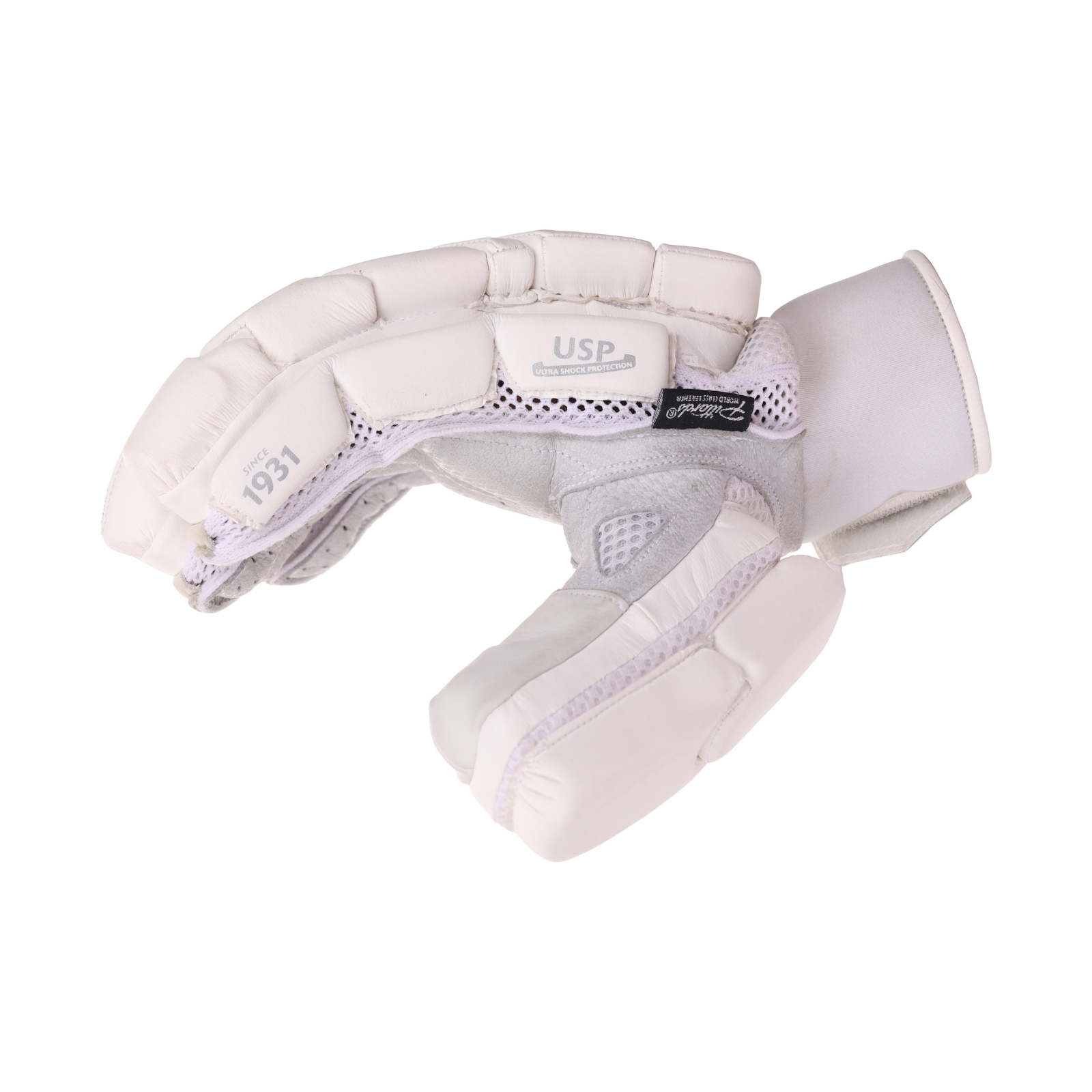 SG Hilite White Batting Gloves with High Quality Sheep Leather