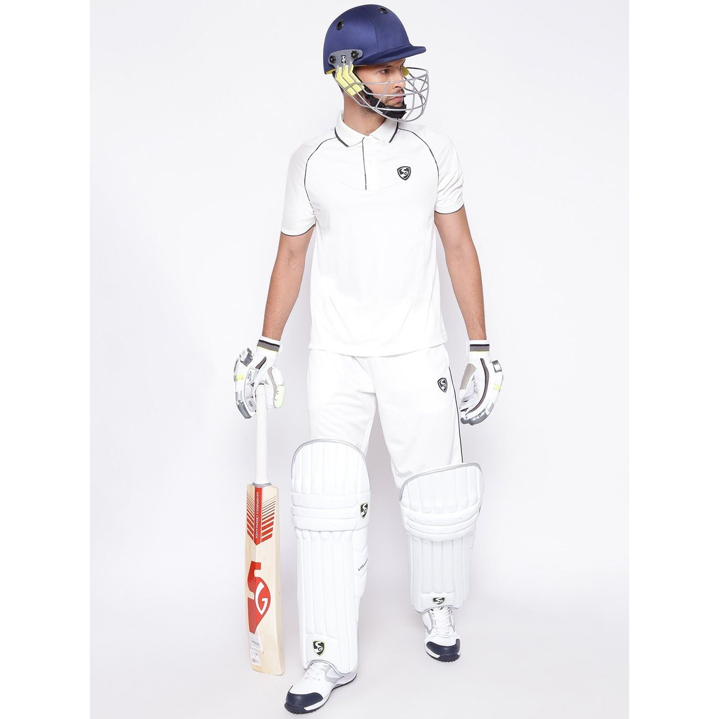 SG SAVAGE 2.0 Half Sleeve Cricket Shirt Whites