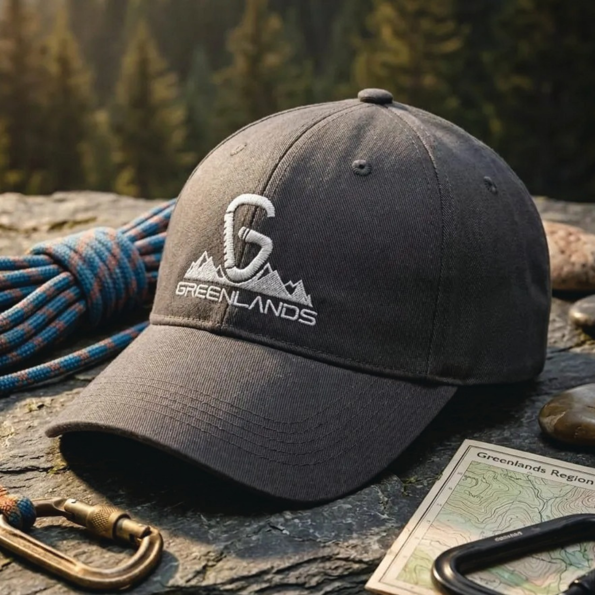 Greenlands TRISH Sports Cap – Grey | Adjustable Outdoor Cap for Trekking, Sports & Casual Wear