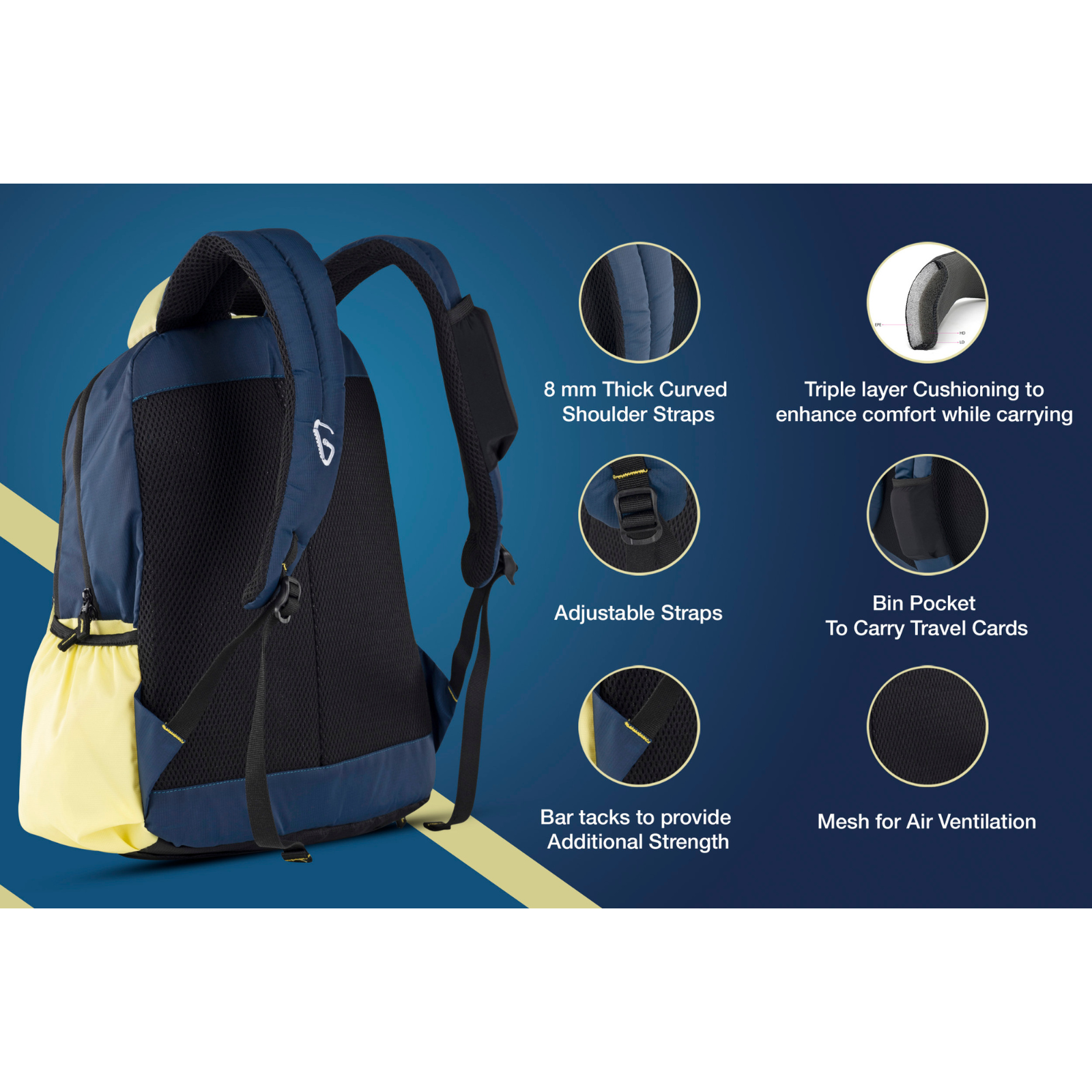 Greenlands Traverse Backpack - Navy