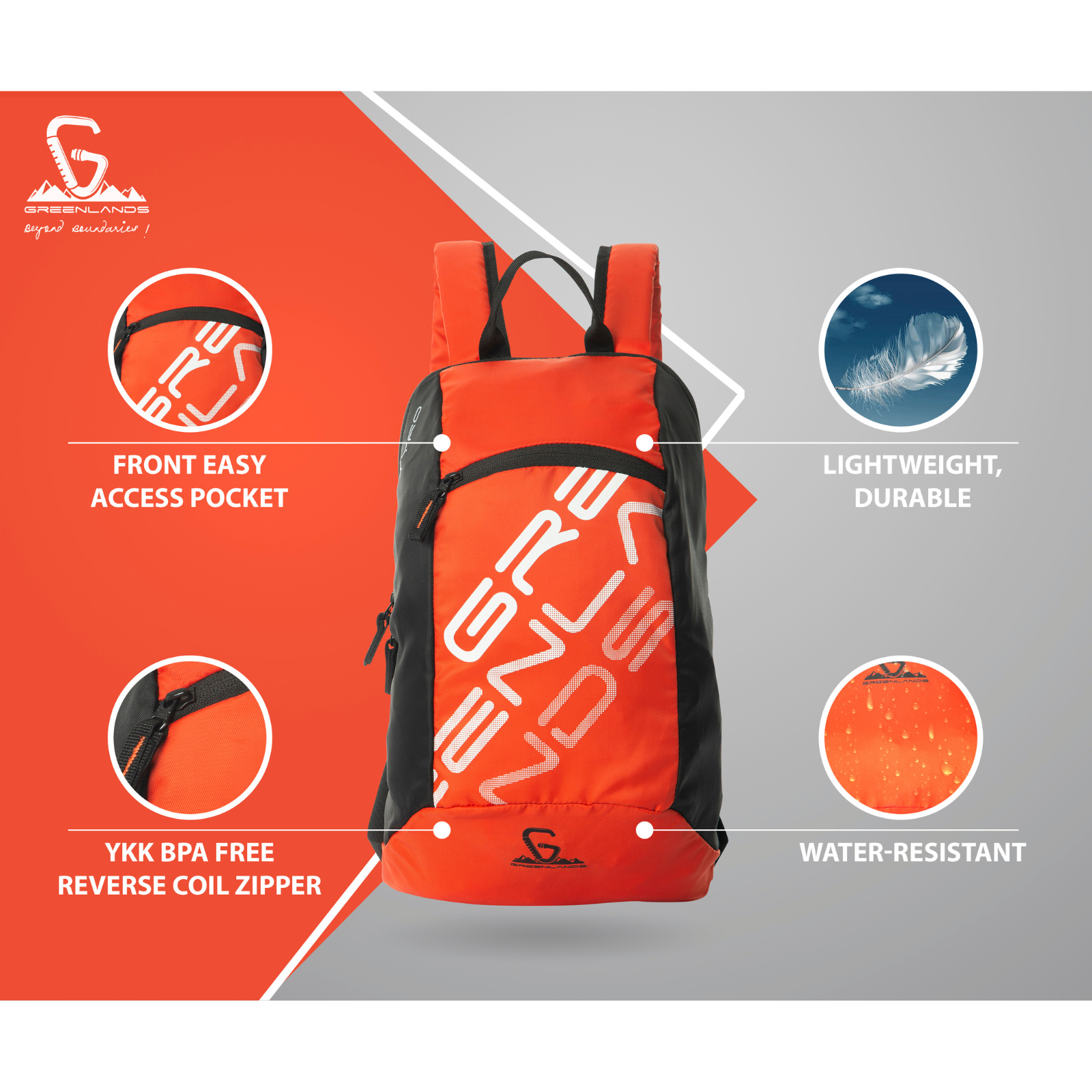 Greenlands Tyro Backpack - Orange