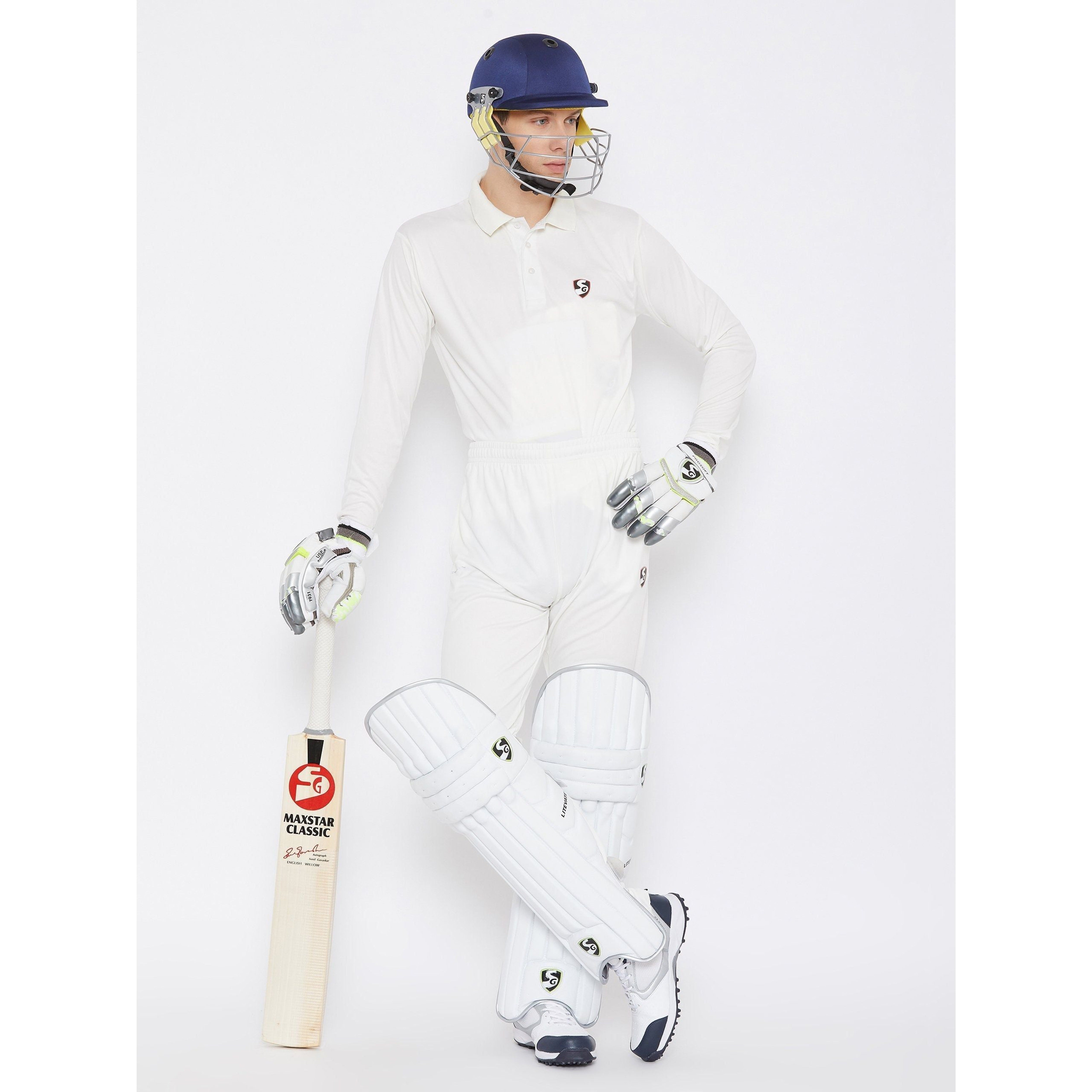 SG Club Full Sleeve Combo Cricket Whites (Senior)