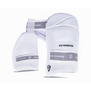 SG Combo Ace Protector cricket batting thigh pad (White)