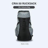 Greenlands CRIA 50L Rucksack Black | Durable Trekking Bag with Multiple Compartments for Adventure Travel