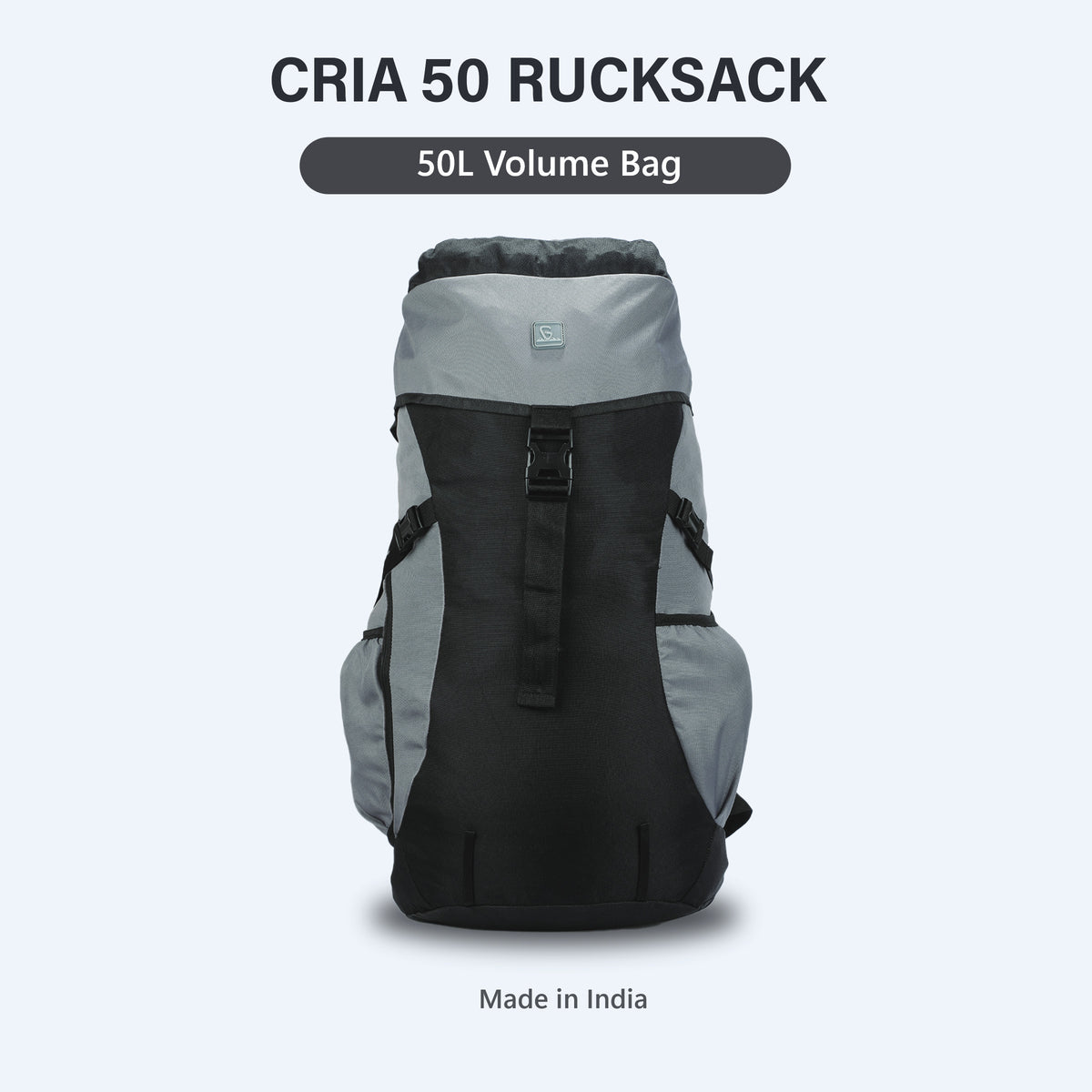 Greenlands CRIA 50L Rucksack Black | Durable Trekking Bag with Multiple Compartments for Adventure Travel