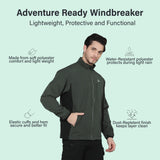 NS Lycra DUO Windbreaker Hiking Jacket, Olive