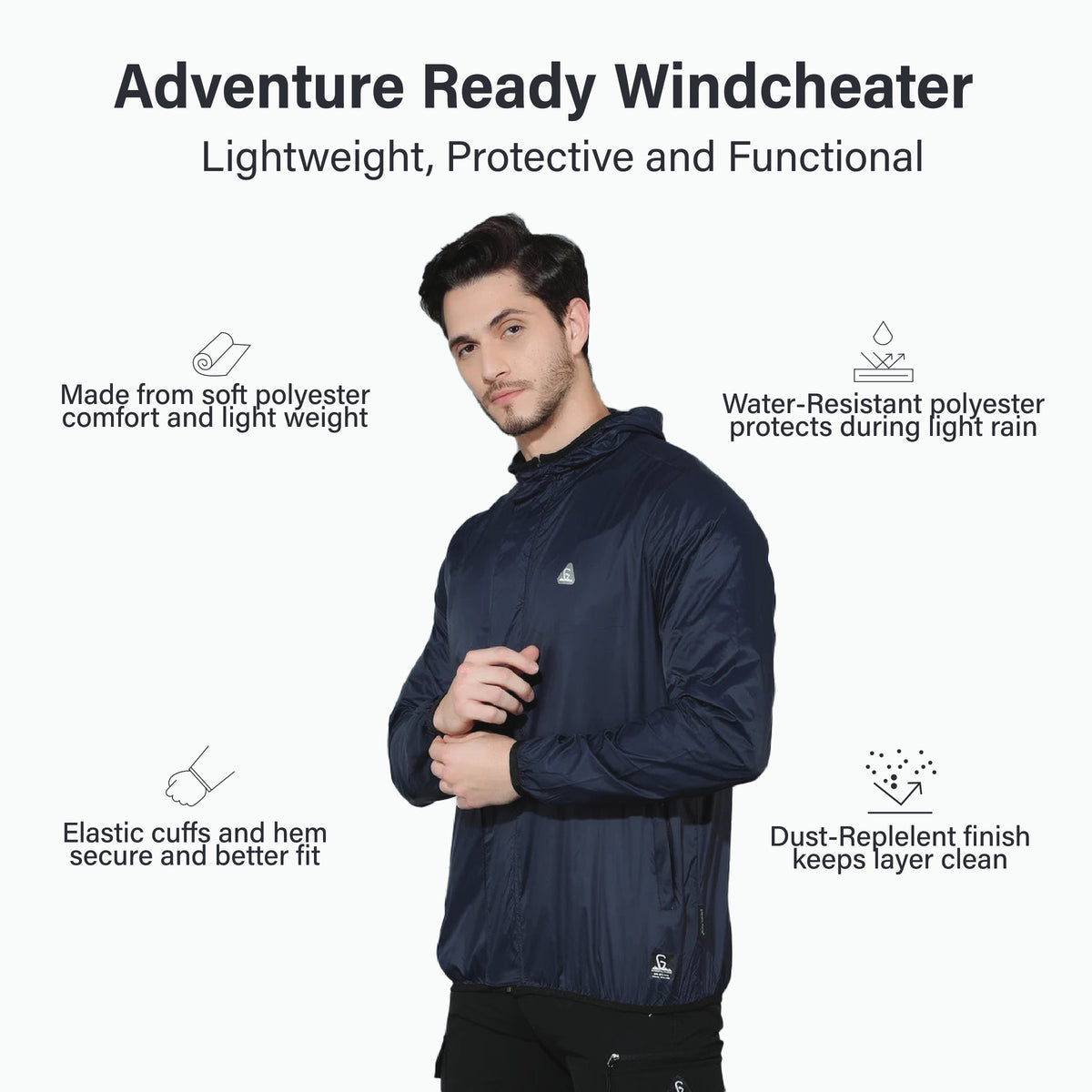 UNO Windcheater Jacket – Teal Blue