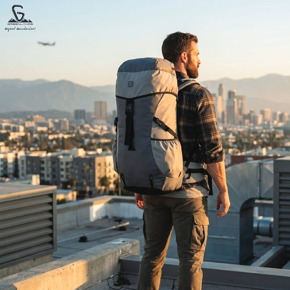 Greenlands CRIA 50L Rucksack Grey | Durable Trekking Bag with Multiple Compartments for Adventure Travel