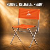 Lightweight Camping Chair – Aluminium Orange