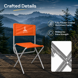 Lightweight Camping Chair – Aluminium Orange