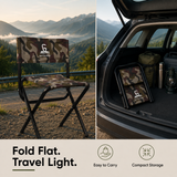 Foldable Camping Chair – Mild Steel, Camo