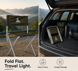 Lightweight Camping Chair – Aluminium, Olive
