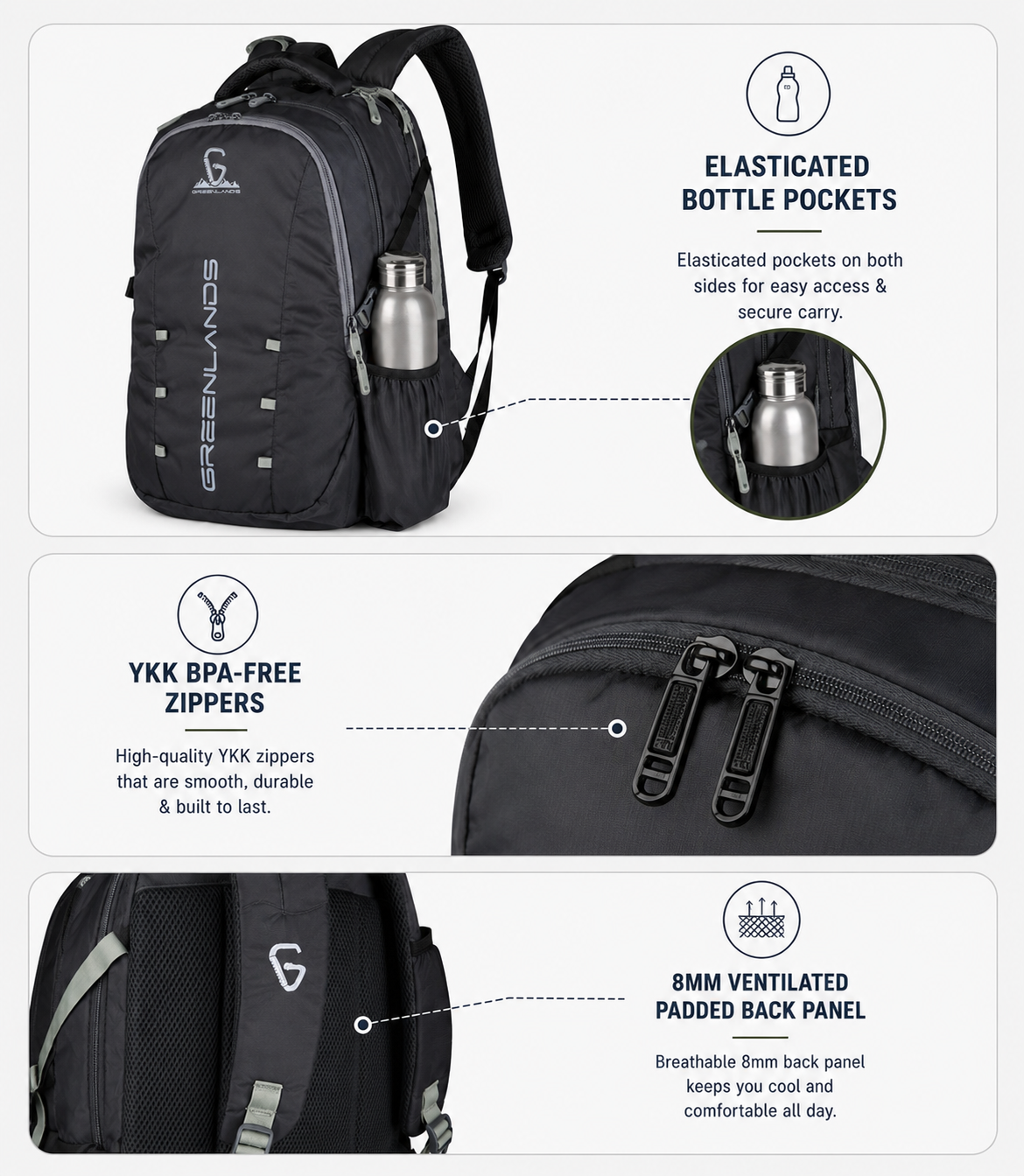 42L Quad Work Backpack | Dark Grey