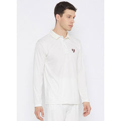 SG Club Full Sleeve Cricket Shirt Whites (Senior)