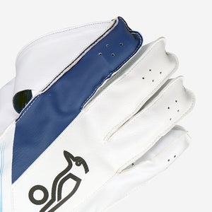 W K Gloves Kookaburra Pro 3 0 White/Blue